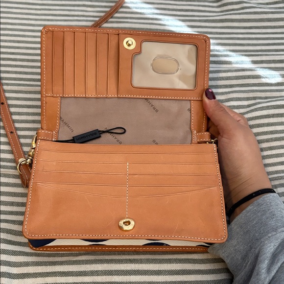 brahmin blue and white polka dotted purse! - Picture 3 of 5